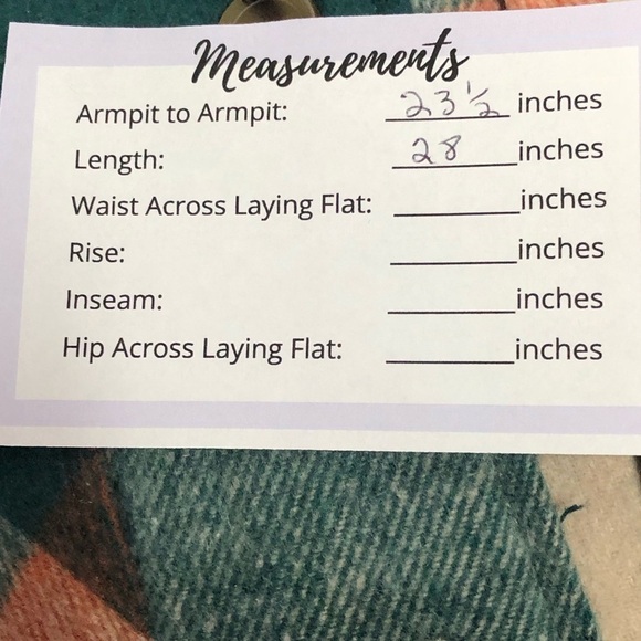 Shacket jade green and coral plaid long sleeve button down XS - Picture 13 of 13